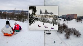 Zasněžená Praha láká k zimním radovánkám. Kam vyrazit sáňkovat nebo na lyže?