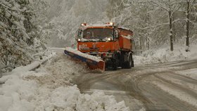 Nejen stromy, ale i velké množství sněhu uzavřely některé silnice v Orlických horách