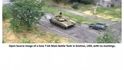 Snímky NATO: ruský tank T-64 v ulicích města Snižne v Doněcké oblasti na východě Ukrajiny Snímky NATO: ruský tank T-64 v ulicích města Snižne v Doněcké oblasti na východě Ukrajiny
