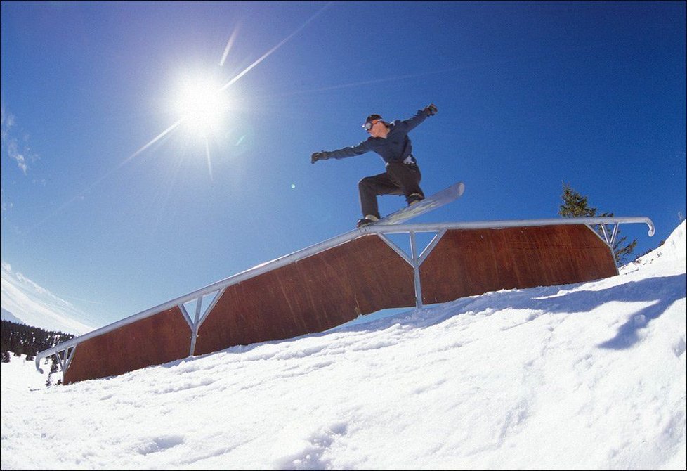 Paulovič na snowboardu