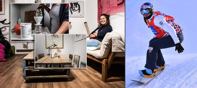 Snowboardcrossařka Eva Samková si pořídila v Praze byt. Usídlila se v Dejvicích.