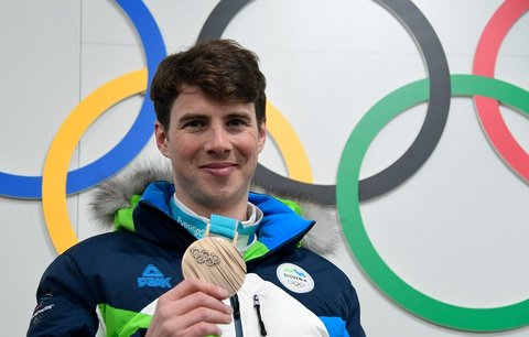 Slovinský snowboardista Žan Košír s bronzem na olympiádě v Pchjongčchangu