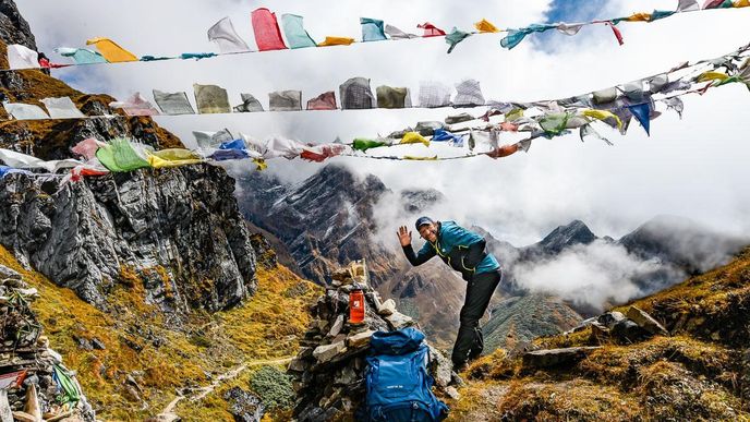 Bhútánský Snowman Trek je náročný ale plný nádhery. Trať čítá jedenáct vysokohorských sedel, nejvyšší z nich Ghophu La má 5 456 metrů.