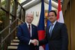 Český premiér Bohuslav Sobotka se dnes setkal s premiérem Lucemburska Xavier Bettelem