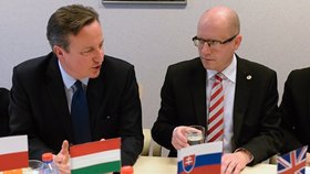 Bohuslav Sobotka se s Davidem Cameronem sešel loni v prosinci v Bruselu.