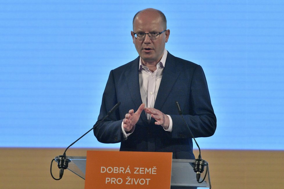 Premiér Bohulav Sobotka na programové konferenci ČSSD