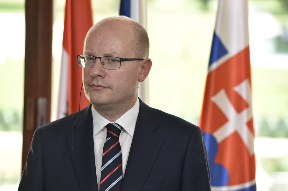 Český premiér Bohuslav Sobotka (ČSSD)