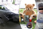 Oběti tragické nehody ze Sobotky, bratři Davídek a Kája, a auto, které je smetlo