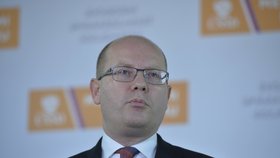 Premiér Bohuslav Sobotka (ČSSD) oznámil změny ve vládě