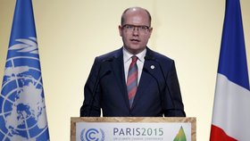 Premiér Bohuslav Sobotka na klimatické konferenci OSN v Paříži