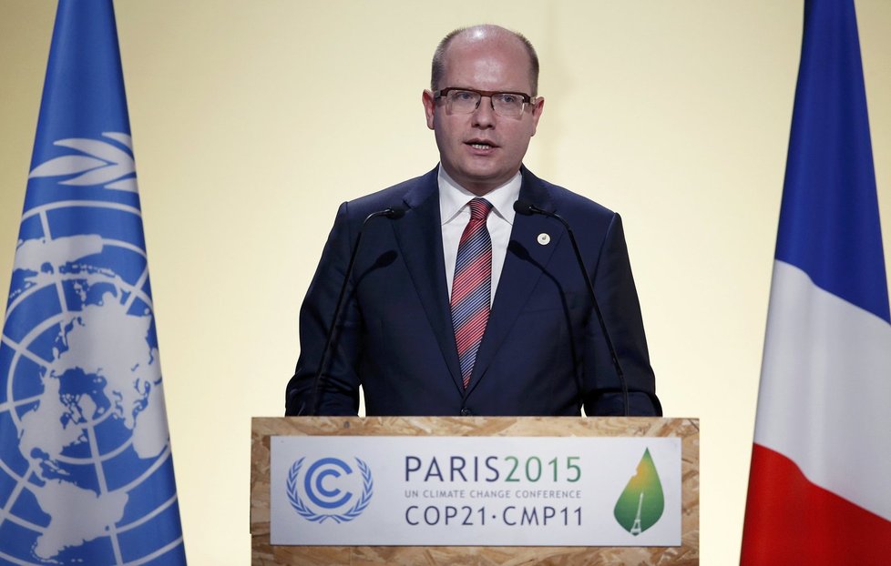 Premiér Bohuslav Sobotka na pondělní klimatické konferenci OSN v Paříži