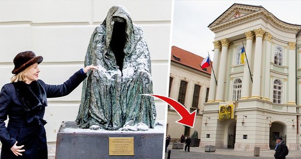 Socha Il Commendatore od sochařky Anny Chromy zmizela. Po 25 letech ji odstranili od Stavovského divadla v Praze.