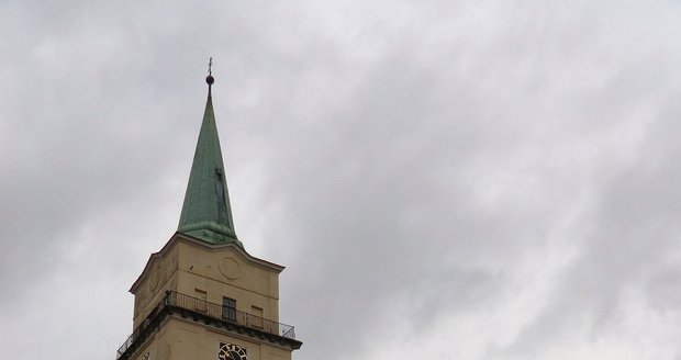 Kostel Panny Marie Sněžné v Rokycanech, stav před obnovou.
