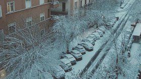 Ulice plné sněhu