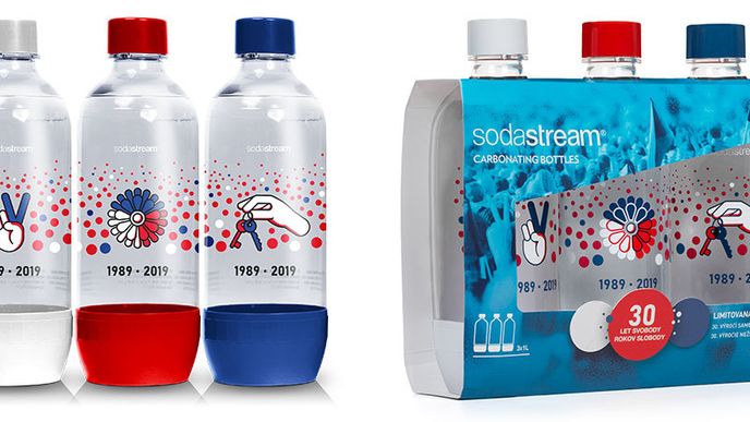 Edice lahví Sodastream k 30. výročí sametové revoluce