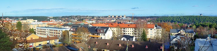 Švédské město Södertälje, které jednou budou možná uklízet ptáci