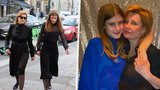 Schneiderová s dcerou po pohřbu Švehlíka (†85): Slzy a protancované střevíce