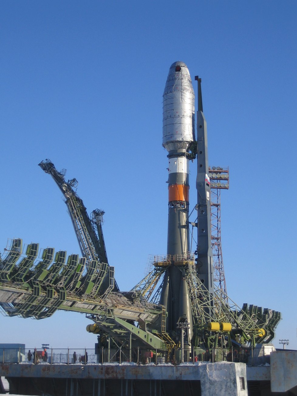 3... 2... 1... Start! Sojuz míří do vesmíru.