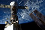 Vesmírná loď Sojuz připojená ke stanici ISS