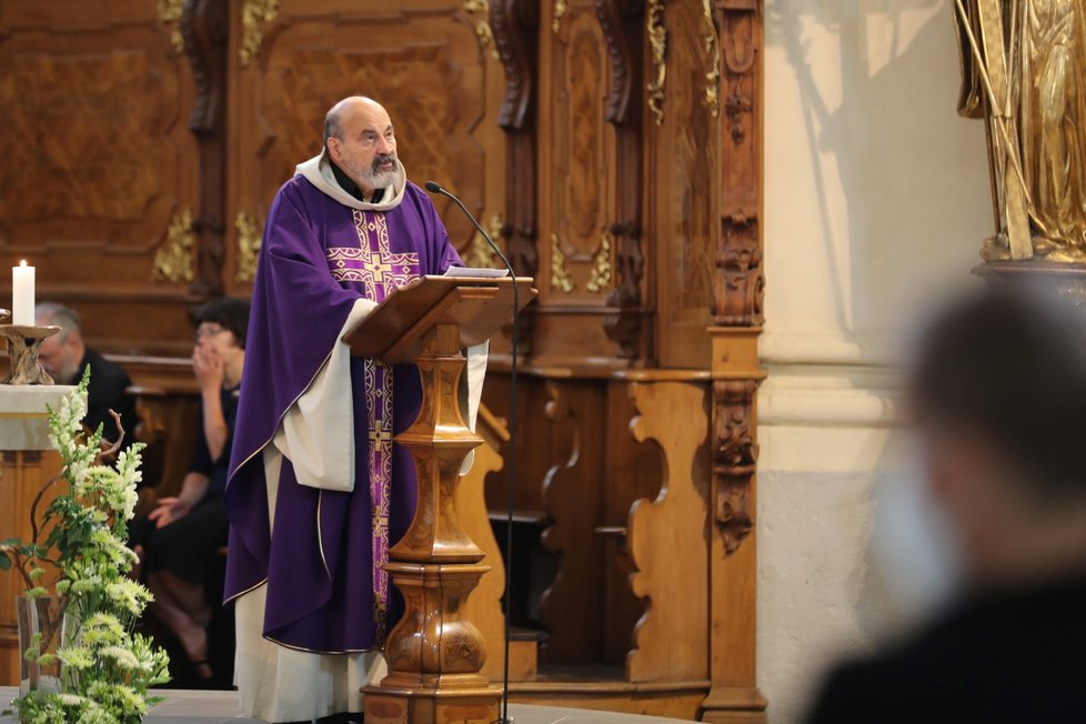 Poslední rozloučení s filozofem Janem Sokolem v Praze (24. 6. 2021): Tomáš Halík