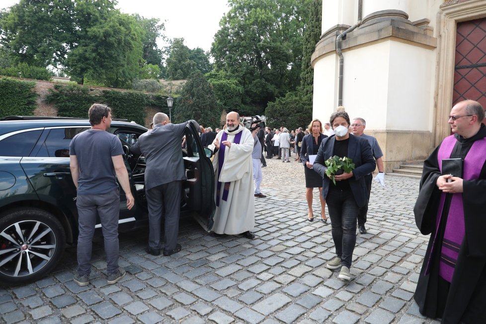 Poslední rozloučení s filozofem Janem Sokolem v Praze (24. 6. 2021)