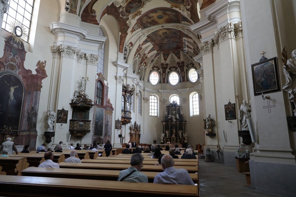 Poslední rozloučení s filozofem Janem Sokolem v Praze (24. 6. 2021)