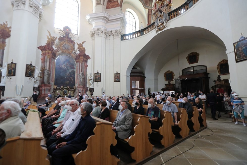 Poslední rozloučení s filozofem Janem Sokolem v Praze (24. 6. 2021)