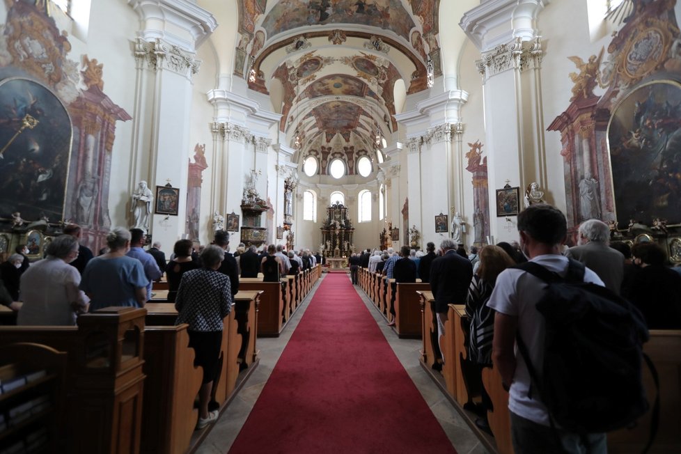 Poslední rozloučení s filozofem Janem Sokolem v Praze (24. 6. 2021)