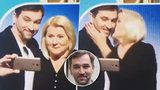 Ondřej Sokol narušil přímý přenos: Vlezl do záběru sluchově postiženým kvůli selfie s tlumočnicí