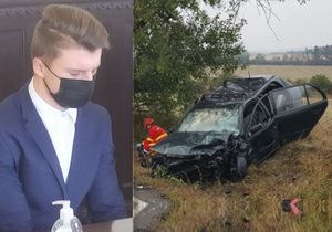 Viník tragické nehody Karel Linhart (20). Krajský soud v Brně mu ve středu pravomocně potvrdil dva roky vězení.