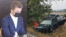 Viník tragické nehody Karel Linhart (20). Krajský soud v Brně mu ve středu pravomocně potvrdil dva roky vězení.