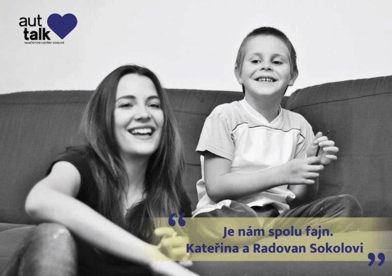 Kateřina s bratrem Radovanem, který je autista.