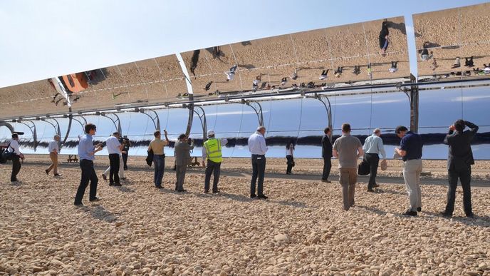 Koncentrační solární elektrárna v Egyptě