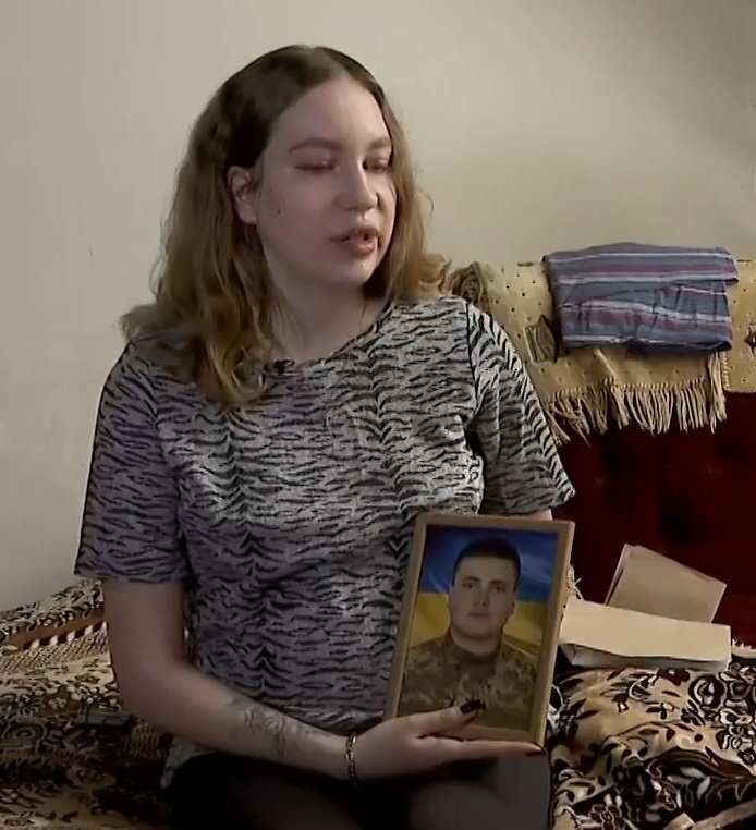 Nastávající máma Solomja Fedišinová (19) přišla při ruském bombardování o manžela.