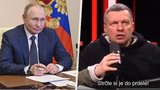 Putinův patolízal Solovjov hystericky útočí: Strčte si sankce do p*dele. A přidal ostré výhrůžky