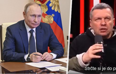 Putinův patolízal Solovjov hystericky útočí: Strčte si sankce do p*dele. A přidal ostré výhrůžky