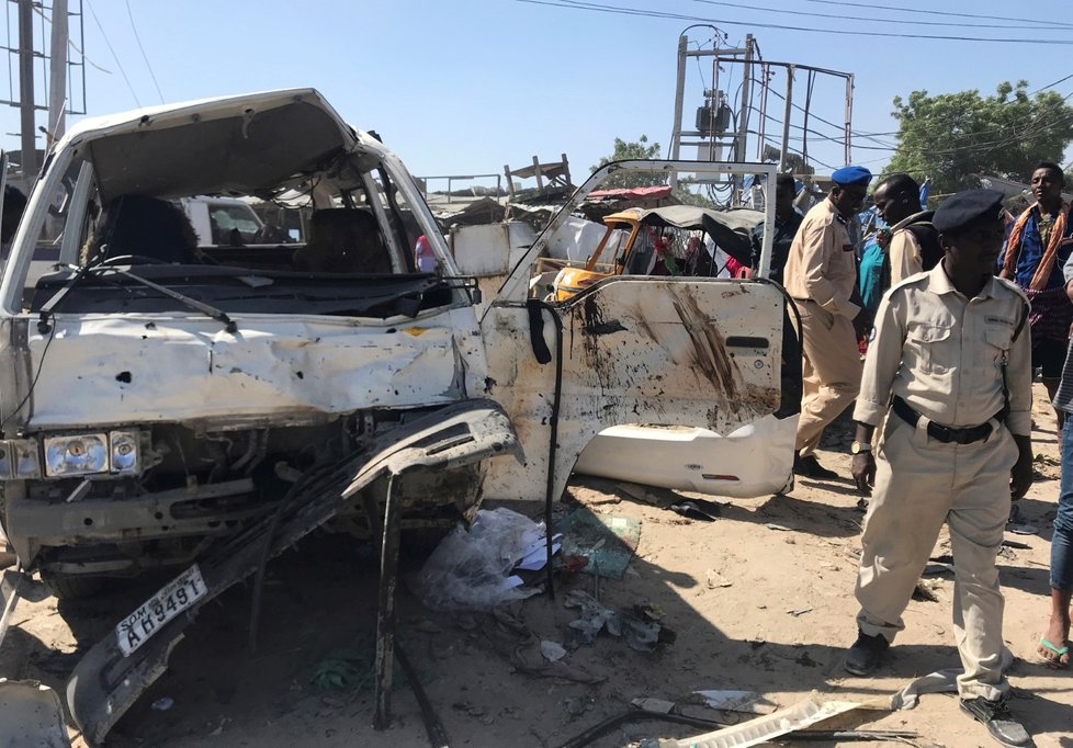 Exploze auta v somálské metropoli Mogadišu: Desítky mrtvých a zraněných (28. 12. 2019)