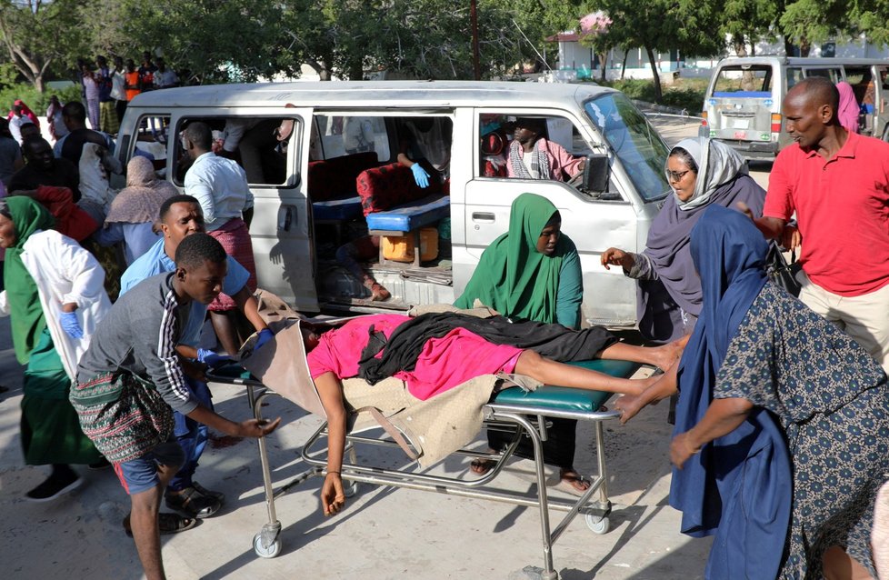 Exploze auta v somálské metropoli Mogadišu: Desítky mrtvých a zraněných (28. 12. 2019)