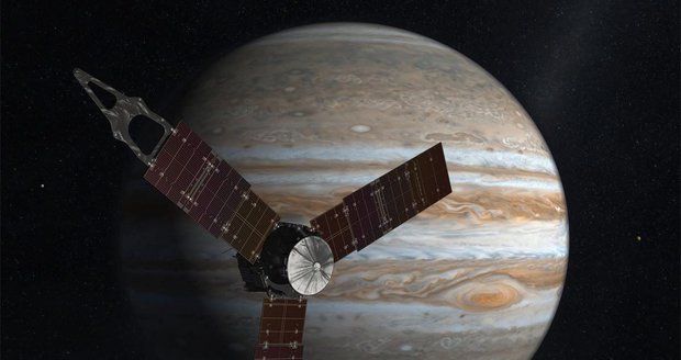 Velká radost v NASA: Sonda Juno se dostala na oběžnou dráhu Jupitera