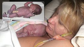 Srdceryvný snímek: Maminka porodila vytouženou holčičku, po jednom dni jí umřela v náručí.
