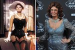 Sophia Loren kdysi a dnes. Vosí pas jí zdobí i v téměř osmdesáti letech.