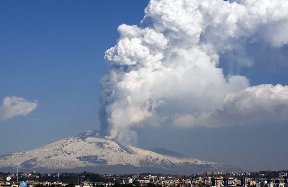 Etna je nejaktivnější evropskou sopkou
