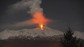 Výbuch Etny z roku 2017