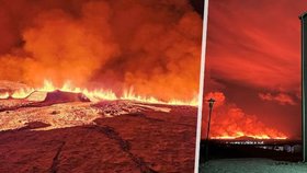 Výbuch sopky na Islandu: Erupce a proudy lávy! Hrozí i zasažení zastavěných oblastí, varuje expert