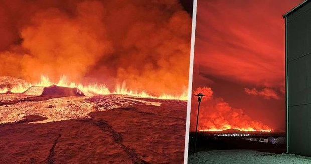 Výbuch sopky na Islandu: Erupce a proudy lávy! Hrozí i zasažení zastavěných oblastí, varuje expert