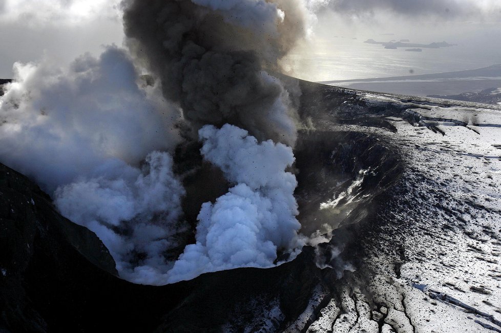 Islandská sopka Eyjafjallajökull