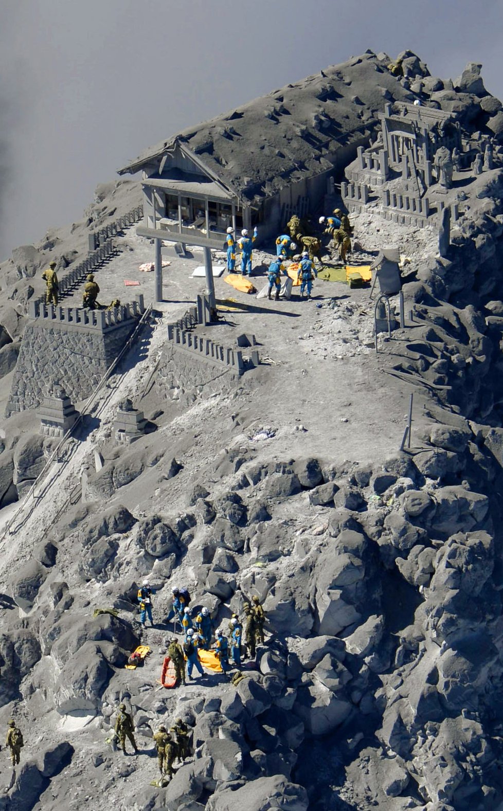 Japonská sopka Ontake si připsala desítky obětí