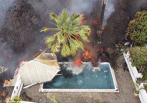 Situace na Kanárských ostrovech po výbuchu sopky