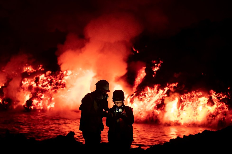 Pokračující soptění vulkánu na ostrově La Palma