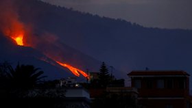 Erupce sopky na Kanárských ostrovech (2. 9. 2021)